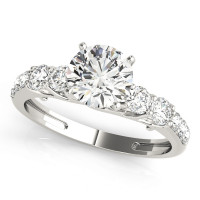 ENGAGEMENT RINGS SINGLE ROW PRONG SET