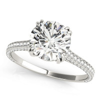 ENGAGEMENT RINGS SINGLE ROW PRONG SET
