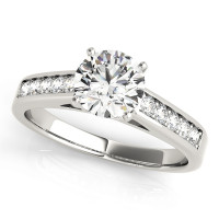 ENGAGEMENT RINGS SINGLE ROW PRONG SET