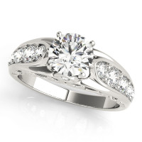 ENGAGEMENT RINGS SINGLE ROW PRONG SET